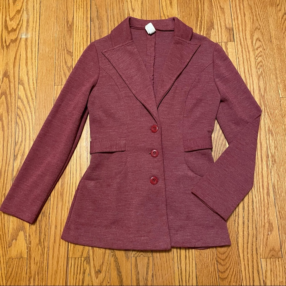 Vintage Maroon Blazer